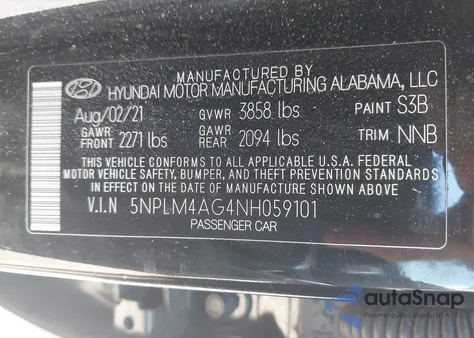 2022 Hyundai Elantra Sel from USA, damaged, VIN 5NPLM4AG4NH059101